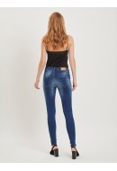 Women Jeans Object SkynnySophie Obb251 Dark Blue Denim
